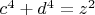 $c^4+d^4=z^2$