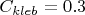 $C_{kleb}=0.3$
