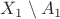 $X_1\setminus A_1$