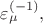 $\varepsilon_\mu^{(-1)},$