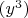 $(y^3)$