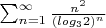 $\sum_{n=1}^{\infty}{\frac{n^2}{(log_32)^n}}$