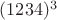 $(1234)^3$