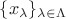 $\{x_\lambda\}_{\lambda\in \Lambda}$ $\{x_\lambda\}_{\lambda\in \Lambda}$