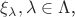 $\xi_{\lambda}, \lambda\in\Lambda$,