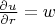 $\frac {\partial u} {\partial r} = w$