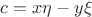 $c=x\eta-y\xi$