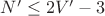 $N'\le2V'-3$