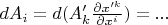 $dA_i=d(A'_k\frac{\partial x'^k}{\partial x^i})=...$