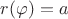 $r(\varphi)=a$
