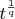 $t^{\frac 1 q}$