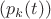 $(p_k(t))$