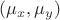 $(\mu_x,\mu_y)$