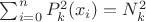 \sum^{n}_{i=0} {P_k^2(x_i)}=N_k^2 \sum^{n}_{i=0} {P_k^2(x_i)}=N_k^2