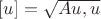 $[u]=\sqrt{Au,u}$
