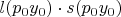 $l(p_0 y_0)\cdot s(p_0 y_0)$