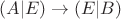 $(A|E)\to (E|B)$