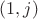 $(1,j)$