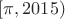 $[\pi,2015)$