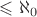 $\leqslant \aleph_0$