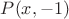 $P(x,-1)$