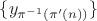 $\{y_{\pi^{-1}(\pi'(n))}\}$