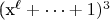 (x^\ell+\cdots+1)^3