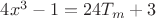 $4x^3 - 1 = 24T_m+3 $