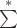 $\sum\limits^{*}$