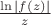$\frac{\ln |f(z)|}{z}$