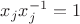$x_jx_j^{-1}=1$ $x_jx_j^{-1}=1$