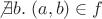 $\not\exists b.\;(a,b)\in f$