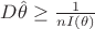 $D \hat{\theta} \geq \frac{1}{n I(\theta)}$