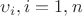 $\foral \upsilon_i, i= \chekc1 ,n$