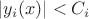 $|y_i(x)|<C_i$