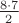$\frac{8\cdot7}{2}$