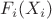 $F_i (X_i)$