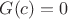 $G(c)=0$