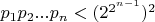 $p_1p_2...p_n <(2^{2^{n-1}})^2$