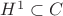 $H^1\subset C$