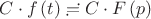 $C \cdot f\left( t \right) \risingdotseq C \cdot F\left( p \right)$