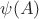 $\psi(A)$