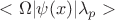 $<\Omega|\psi(x)|\lambda_{p}>$