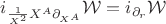 $i_{\frac{1}{X^2} X^A \partial_{X^A}} \mathcal W = i_{\partial_r} \mathcal W$