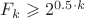 $F_k \geqslant 2^{0.5 \cdot k} $