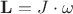 $\mathbf L = J \cdot \mathbf \omega$