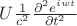 $ U\frac {1}{c^2} \frac {\partial^2 e^{iwt}}{\partial t^2} $