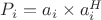 $P_{i} = a_{i}\times a_{i}^{H}$