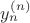 $\[y_n^{(n)}\]$