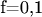 f=0,1